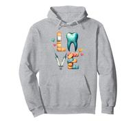 Design Unico per la Cura Dentale dell'amore Felpa con Cappuccio