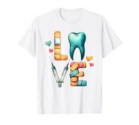 Design Unico per la Cura Dentale dell'amore Maglietta