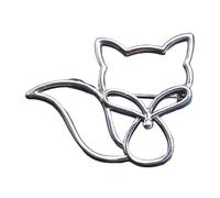 Design unico Pin Donne Metallo Hollow Volpi Spilla Pin Lega Texture Spille Casual Adatto Per Vari Abbigliamento Moda Delle Donne Bigiotteria, Taglia unica, come descritto