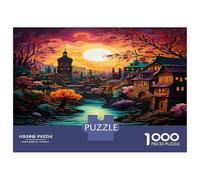 Design Urbano 1000 Pezzi Cartone Riciclato Tangram Forest Città Canale Impossibile Difficile Arduo Stimolante Per La Decompressione E La Decorazione Delle Pareti, Per Rilassarsi 70x50cm/1000pcs