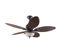 Design Ventilatore da Soffitto con Luce 137 cm Hunter Caribbean Breeze, Marrone [EEK: Non valutato]