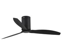 Design Ventilatore da Soffitto Energiespar con Telecomando Mini Tubo Nero 128 CM