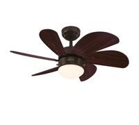 Design Ventilatore Lampada Westinghouse Turbo Swirl Espresso Braun 76 CM