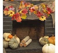 Design versatile autunno foglie acero ghirlanda decorazioni autunnali rami bacch