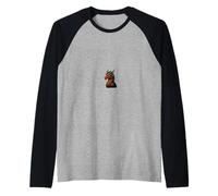 Design Vibrante e iperrealistico del Ritratto di Testa di Drago Maglia con Maniche Raglan