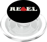 Design vintage a Forma di Cuore Ribelle I Ribelle e Caldo PopSockets PopGrip per MagSafe