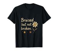 Design vintage con frase "Bruised But Not Broken" Maglietta