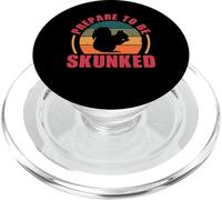 Design vintage con scritta "Prepare to Be Skunked" PopSockets PopGrip per MagSafe
