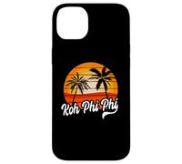 Design vintage da viaggio con palme e tramonto Koh Phi Phi Custodia per iPhone 14 Plus