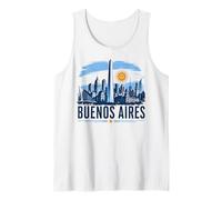 Design Vintage della Skyline di Buenos Aires Canotta