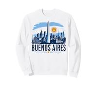 Design Vintage della Skyline di Buenos Aires Felpa