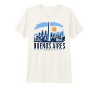 Design Vintage della Skyline di Buenos Aires Maglietta Premium