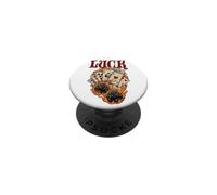 Design Vintage per Giocatori di Poker e Scommesse PopSockets PopGrip Adesivo