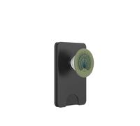 Design vintage retrò con pavone bello colorato uccello arte PopSockets PopWallet per MagSafe
