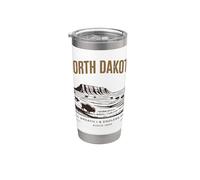 Design Vintage Still Breath e Pianure Infinite del Dakota Bicchiere termico in acciaio inox doppia parete