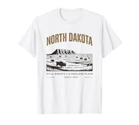 Design Vintage Still Breath e Pianure Infinite del Dakota Maglietta