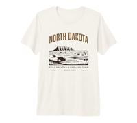 Design Vintage Still Breath e Pianure Infinite del Dakota Maglietta Premium