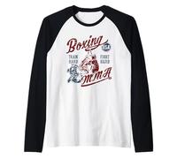Design Vintage Vintage in Stile retrò per Boxe, MMA e MMA Maglia con Maniche Raglan