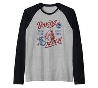 Design Vintage Vintage in Stile retrò per Boxe, MMA e MMA Maglia con Maniche Raglan