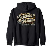 Design Vittoriano Scrooge & Marley EST 1803 Ebenezer Scrooge Felpa con Cappuccio