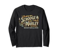 Design Vittoriano Scrooge & Marley EST 1803 Ebenezer Scrooge Maglia a Manica