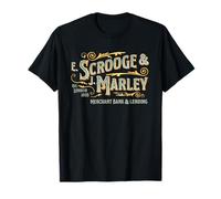 Design Vittoriano Scrooge & Marley EST 1803 Ebenezer Scrooge Maglietta