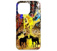 Design Wild at the Core Chaos Cuore e Cavallo Custodia per iPhone 16 Pro