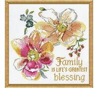 Design Works Counted Cross Stitch Kit 10"X10"-Family Blessings (14 Count)