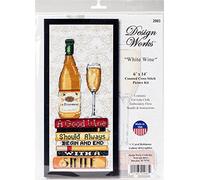 Design Works Crafts - Kit per punto croce, colore: Bianco