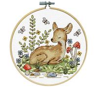 Design Works Crafts Kit punto croce contato, cervo