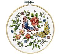 Design Works Crafts Kit punto croce contato, farfalla