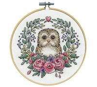 Design Works Crafts Kit punto croce contato, gufo