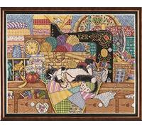 Design Works Crafts "Kitty Sewing Lesson contato Kit, Multicolore