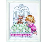 Design Works Crafts Tobin Contato Punto Croce- Ragazza Che Prega Kit-11 X 14 Conte 14