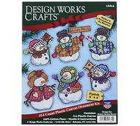 Design Works Crafts Welcome Winter Ornamenti a Punto Croce, Multicolore
