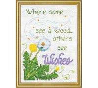 Design Works Dandelion Wishes Kit Punto Croce, Cotone, Multicolore, 13 x 18 x 0.1 cm