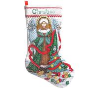 Design Works Grafico Punto Croce per Lo stoccaggio, Angeli di Natale, Multicolore