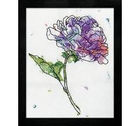 Design Works - Kit per Punto Croce, Motivo: Floreale, Lilla, in Cotone, Multicolore, 20 x 25.5 x 0.1 cm