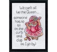 Design Works The Queen Kit Punto Croce, Cotone, Multicolore, 13 x 18 x 0.1 cm
