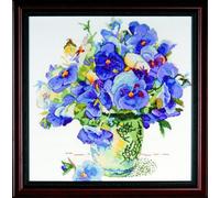 Design Works Tobin Pansy Floral - Quadro a Punto Croce