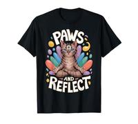 Design Zen, motivo: zampe e gatti riflettenti Maglietta