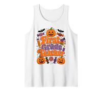 Design Zucca di Halloween per Insegnante di Prima elementare Canotta