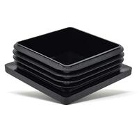 Design61 10 tappi quadrati per tubi con lamelle da 45 x 45 mm, con lamelle per dimensioni interne da 39 a 43 mm