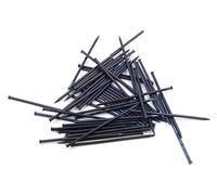 Design61 100 perni in acciaio, per battiscopa, 1,5 x 30 mm, testa piatta, colore blu