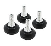 Design61 4 piedini di regolazione Ø 30 mm, vite di regolazione M8 x 20, zincate con esagono incassato dall'alto, piedini di livellamento per mobili, banchi da lavoro e macchine