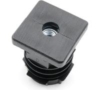 Design61 4 tappi filettati, 30 x 30 mm, 1,5-2 mm, con filettatura interna M10