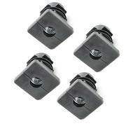 Design61 4 tappi filettati, 30 x 30 mm, 2,5 mm, con filettatura interna M10