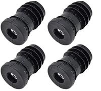 Design61 4 tappi filettati di regolazione per tubo rotondo con dado metallico inserito, Ø 32 mm, 1,5-2 mm, con filettatura interna M8