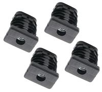 Design61 4 tappi filettati per tubi rettangolari, 30 x 20 mm, 1,5 mm, con filettatura interna M8