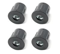 Design61 4 tappi filettati per tubi tondi, diametro 32 mm, 1,5 mm, con filettatura interna M10